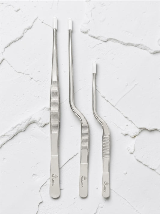 Nomika Chefs 3’lü Cımbız Seti – 21 cm & 15 cm Gümüş