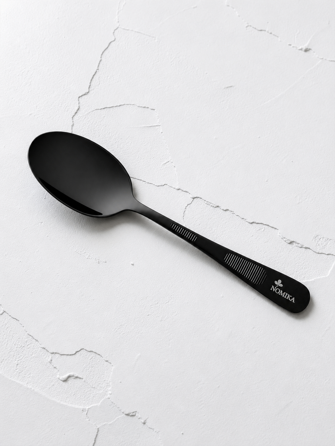 Nomika Şef Kaşığı – 20 cm | Siyah / Gümüş