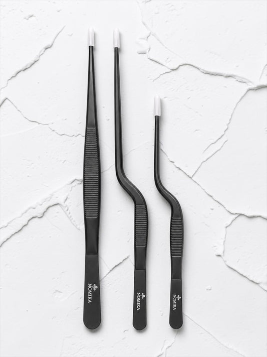 Nomika Chefs 3’lü Cımbız Seti – 21 cm & 15 cm Siyah
